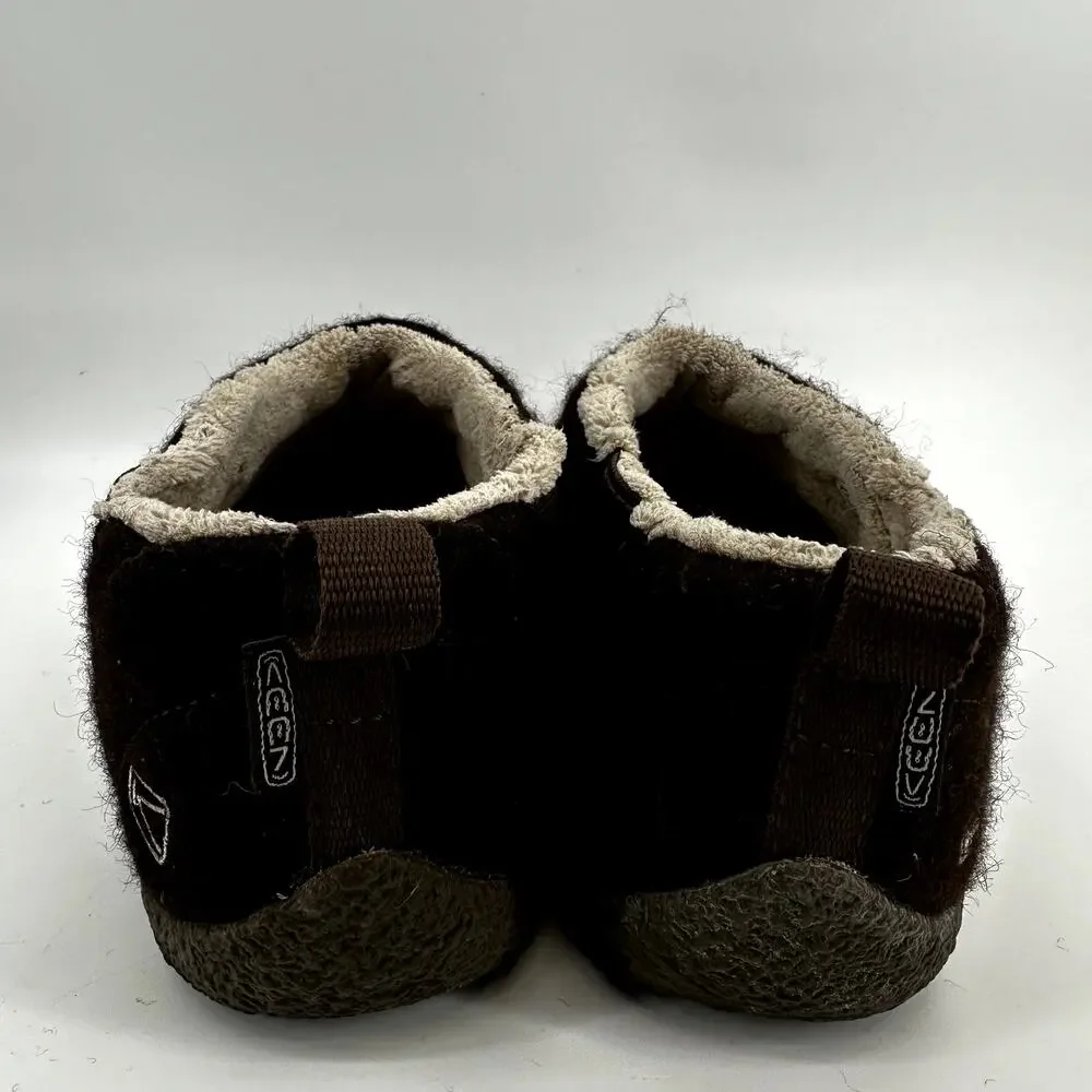 Keen Howser II Slip On Shoes Fleece Outdoor Slipper Shearling Comfort Brown 9
